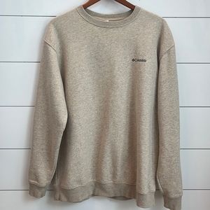 Columbia beige crewneck sweatshirt